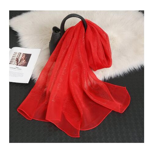 New Korean Design Solid Color Air Conditioning Oversize Shawl Gold And Silver Silk Feeling Thin Long Women Scarves