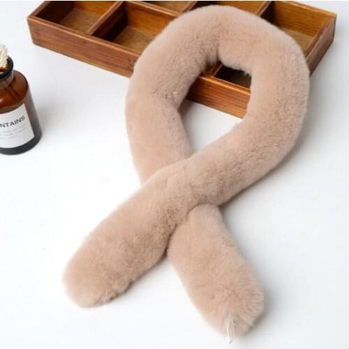 Autumn and winter womens genuine Beaver rabbit fur scarf ladys winter thicken warm muffler fur scarf TB032