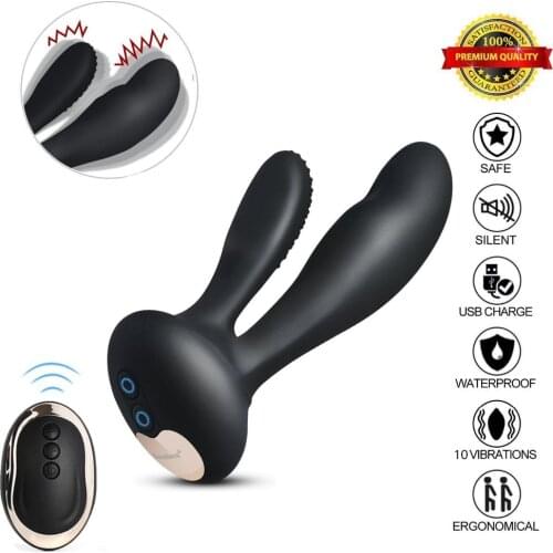 10 Modes Dildo Vibrator for Women Waterproof Wireless Remote Control Female G spot Anal Prostate Massager Adult Sex Toys for man