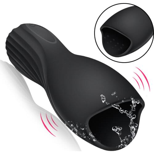 Penis Delay Trainer Male Masturbator Vibrator Sexual Intercourse Glans Stimulation Massager Male Sex Toy Adult Masturbator