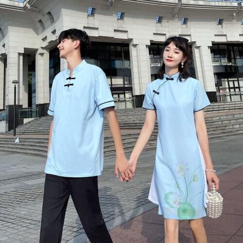 2021 Couples Dress for the Republic of China Style Class Dress couples clothes couples clothing