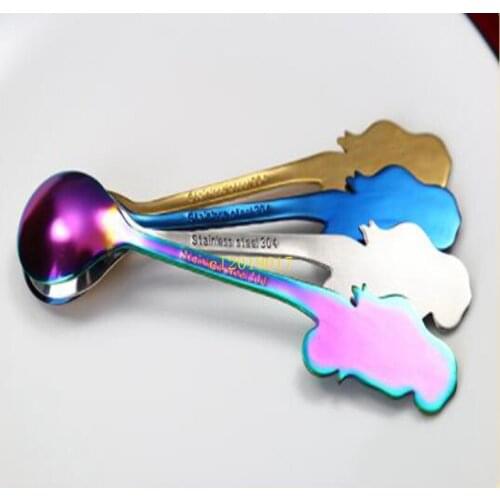 304 Creative coffee mixing spoon suspension mug tea spoon