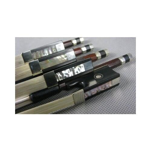 4pcs best brazilwood violin bow 4/4,Copper Mounted