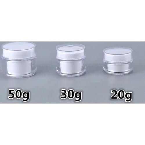 50pcs 20g 30g 50g Empty Makeup Cosmetic Face Cream Jar Pot Bottle Acrylic Container F1240