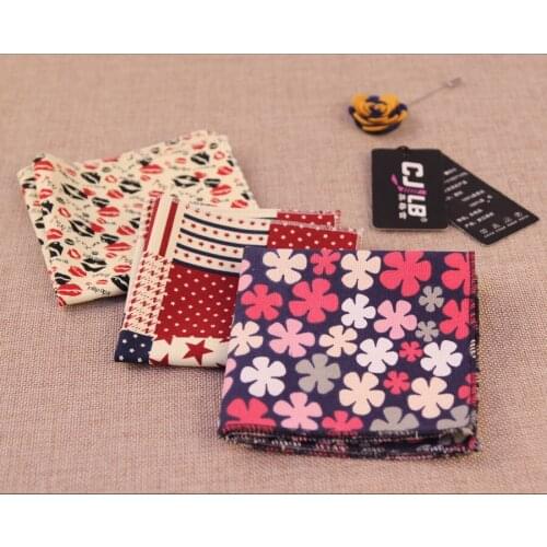 50pcs 37color fashion designer mens print paisley ladies vintage floral handkerchiefs pocket squares cotton wedding accessories