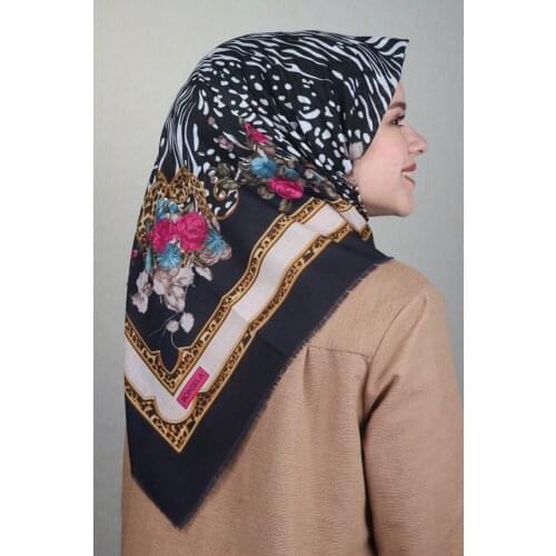 BONJELA PATTERNED COTON SCARF-DESEN-63-RENK-13