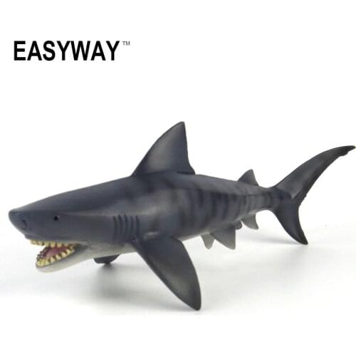 EASYWAY Billhead Shark Tiger Shark Toys Kids Learning Toy for Children Gift Simulation Model Marine Animals Action & Toy Figures