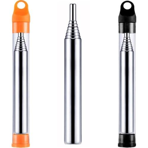 304 Stainless Steel Pocket Mouth Blowpipe Collapsible High Effective Blow Fire Tube Outdoor Tools Accessories for Camping Wild