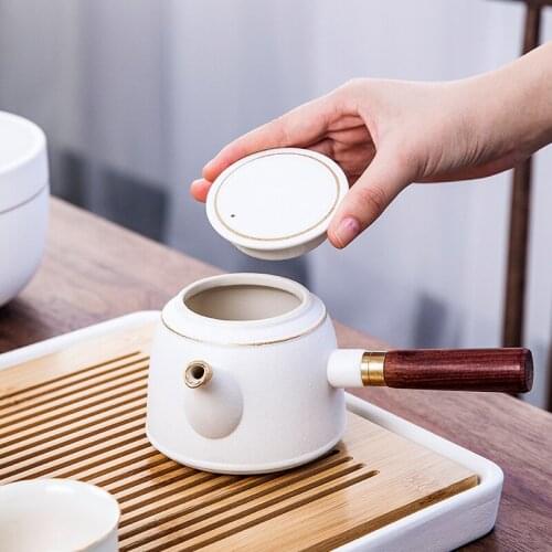Ceramics Tea Set Ceremony Luxury Household Teapot Mate Vintage Chinese Tea Ceremony Tea Set Porcelain Tazas De Te Teaware DG50TC
