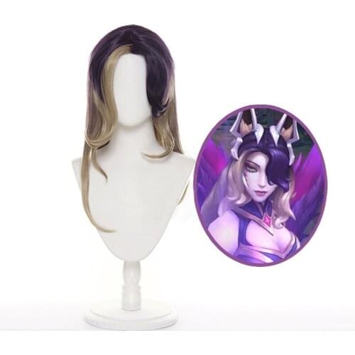 LOL Costumes Ahri Cosplay Wig League of Legends Witch Skin Game Headgear The Nine-Tailed Fox Cosplay Headwear Mixed Colors