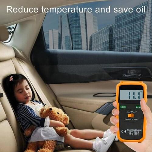 Magnetic Car Side Window Shade Sunshade Mesh Cloth UV Shield Vehicle Curtain