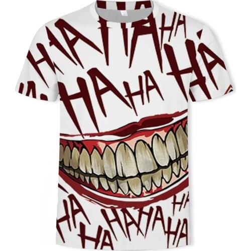 Fashion funny letters 3D printing casual mens and womens t-shirts soft texture hip-hop clothing t shirt for men made in China