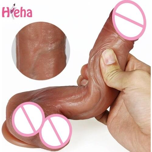 Soft Silicone Realistic Big Dildo Huge Makeup Penis Female Masturbator Suction Cup Dick Anal Plug Adult Sex Toys Women Massager