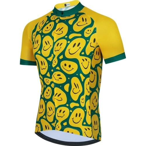 NEW Funny Choose Summer Mens Cycling Jersey Yellow Bike Short Tops Bicycle Clothing RACING Road Bike MTB Jersey
