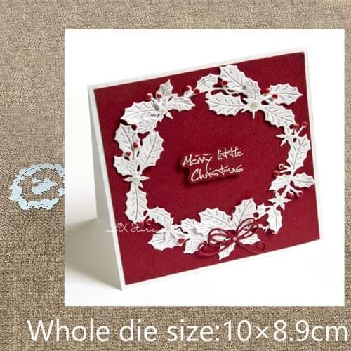 New Design Craft Metal Cutting Die grass leaves round decoration scrapbook die cuts Album Paper Card Craft Embossing die cuts