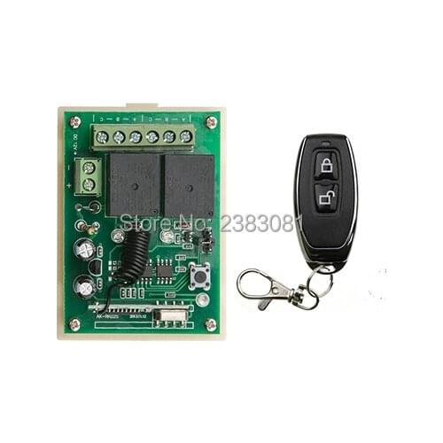 New Smart Home DC12V 2CH Radio Wireless Remote Control Switch System teleswitch Receiver with Two Buttons Transmitters
