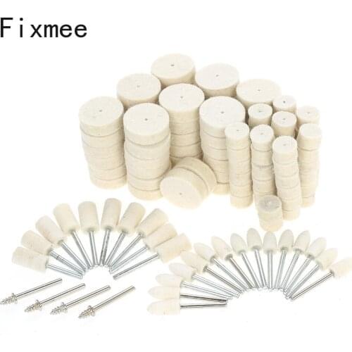 Dremel Accessories Polishing Wheel Polishing Tools Wool Felt Metal Surface Buffing Polishing Wheel for Rotary Tool 129PCS