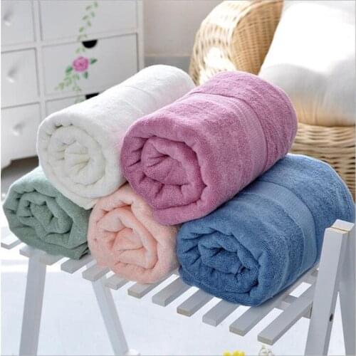 Bamboo Cotton 70x140cm Absorbent Towel Soft Beach Shower Towel Soft Adult Bathroom Quick drying Thicken Bath Towel