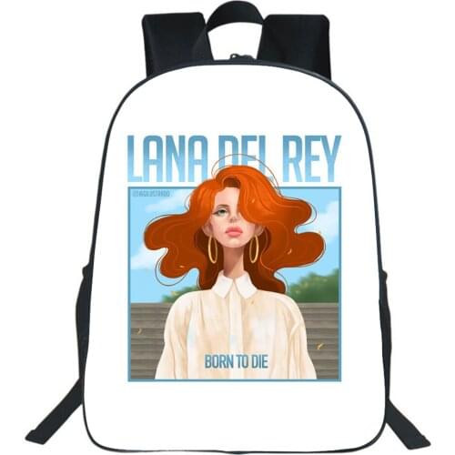 Singer Lana Del Rey Backpack Boy Girl Bag Teen School Bag Fashion Girls Child Bag Boy Travel Backpack Cartoon Knapsack Mochila