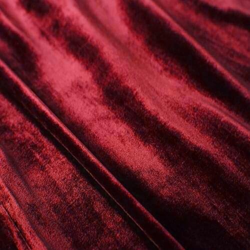 Silk Velvet Fabric 40 momme 140cm Width 55" China Red Cheongsam Sewing Material