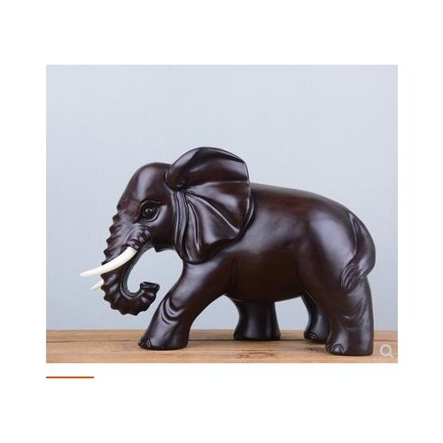 BLACK SANDALWOOD HAND-CARVED SOLID CARVED WOODEN ELEPHANT LIVING ROOM PORCH WOOD DECORATION STATUE FACTORY DIRECT SELLING