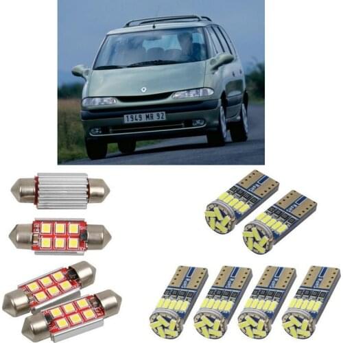 Superbright Interior led Car lights For Renault espace mk3 je0 1996-2002 car accessories boot light dome map light4pc