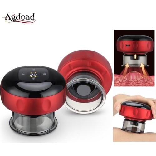 New Electric Cupping Scraping Cups Vacuum Guasha Suction Cans Negative Pressure Meridian Fat Burning Body Slimming Physiotherapy