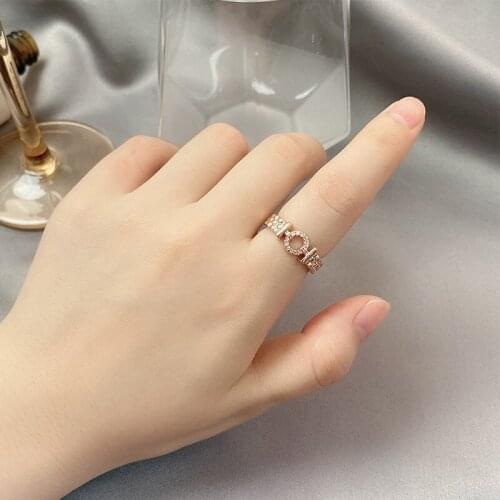 Minar Unique Design Bling CZ Zirconia Charm Rings for Women Brass Gold Circle Wide Chunky Ring Minimalist French Accessories