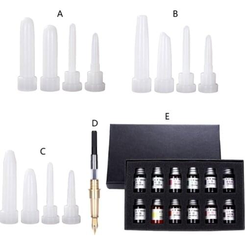 1 Set Fountain Pen Epoxy Resin Mold Cylinder Pen Shape Silicone Mould DIY Crafts Candle Casting Tool