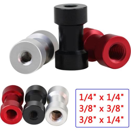 1Pcs 1/4" to 3/8" Female x Female Aluminum Alloy Conversion Screw Nuts Adapter Nuts for Tripod