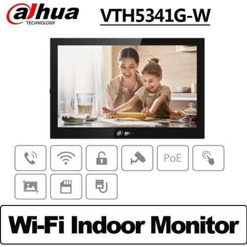 Dahua VTH5341G-W Android 10-inch digital indoor monitor H.264 Touch Screen Two-way Voice Video Intercom Monitor Wifi Connection