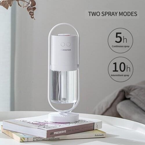 2021 Portable Mini Humidifier 200ml Ultrasonic Cool Mist Humidifier With 7 Colors Night Light Small Personal Humidifier