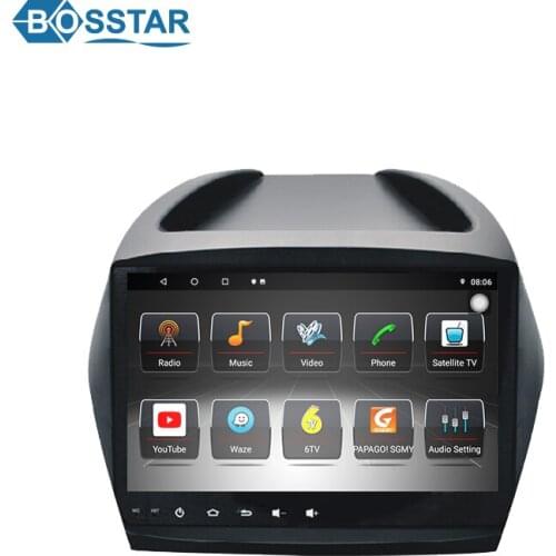 2 din android car Radio player with gps navigation for Hyundai Tucson IX35 santa fe