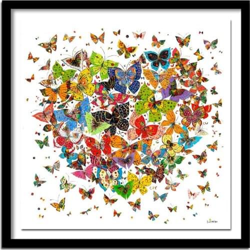 Flowers Butterfly Diy Diamond Painting Full Square Resin Handmade Embroidery 3D Cross Stitch Kits D151