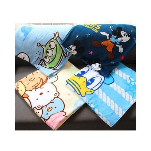 Disney Mickey Donald Duck Sumikko Gurashi Anime Figures Cartoon Product Cosplay Accessories Bath Towel Washcloth Unisex Gift