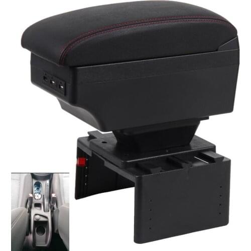 For Ford b max armrest box USB Charging heighten Double layer