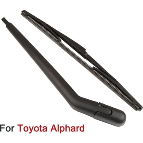 APPDEEWiper 16" Rear Wiper Blade & Arm Set Kit For Toyota Alphard AH10 Windshield Windscreen 2002 2003 2004 2005 2006 2007 08