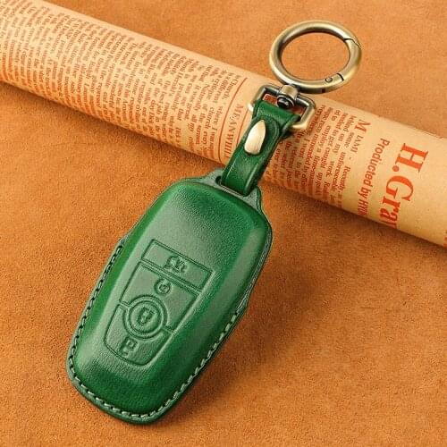 For Ford Key Case Fox Mondeo Maverick Taurus Leather Car Key Case