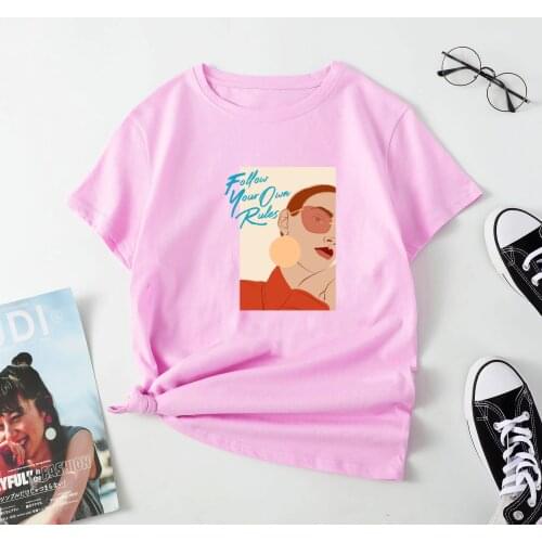 Summer Womens Trend Casual Short Sleeve Top Cool Cotton T-Shirt