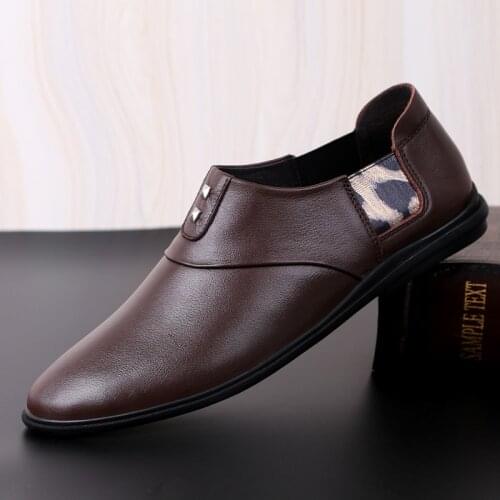 Casual Shoes Men Real Genuine Leather Luxury Loafers Men Handmade Office Formal Wedding Loafer Shoes Leisure Brand Slip on Flats