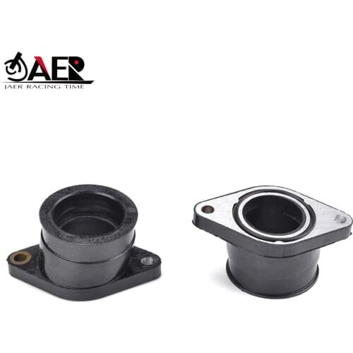 JAER 2PCS Motorcycle Carburetor Engine Rubber Adapter Inlet Intake Pipe for Yamaha XT550 XT 550 1982 1983 5Y1-13586-01