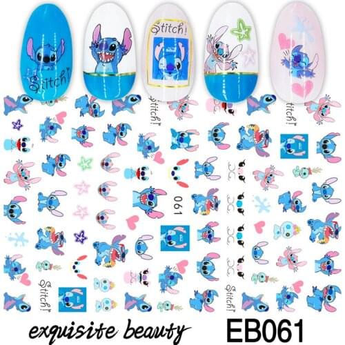 Lilo & Stitch Childrens Nail Stickers Disney Toys Manicure Accessories Cool Painting Girls Student Cartoon Decoration Decals