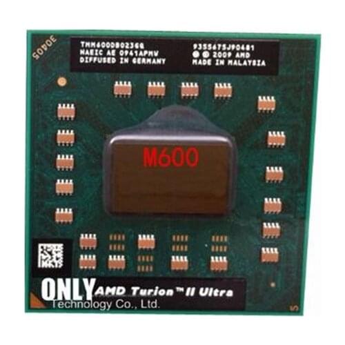 Original AMD Turion II Ultra Dual-Core Mobile M600 TMM600DBO23GQ 2.4G 2M M620 cpu latop processor free shipping