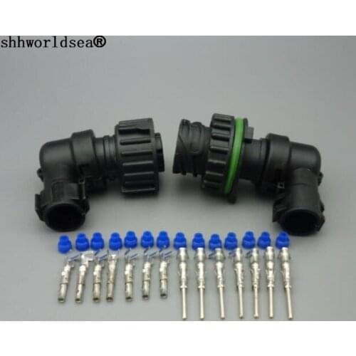 Shhworldsea 1set 7way 7PINS Female Auto Waterproof Wire Connector 1.5MM Series Terminal with wire