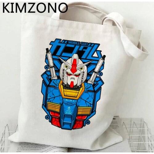 Mazinger z shopping bag grocery canvas shopper recycle bag bolsa reusable bag tote bolsas reutilizables bolsa compra cabas