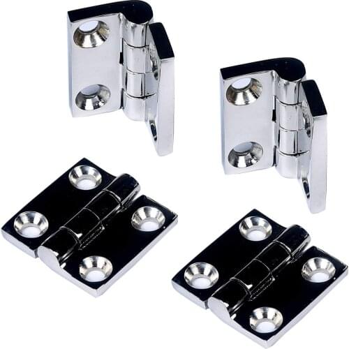 Heavy Duty 38mm 50mm Marine Hardware Boat Accessories Square Stainless Steel 316 Boat Hinges Boat Deck Hatch Hinge Cabinet 4PCS