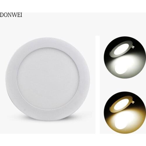 Modern led Ceiling lights for Hallway bathroom round Glass brightness 110V 220V 3W 6W 9W 12W 18W Panel Recessed Ceiling light