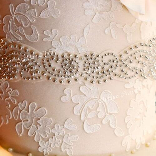 I piece alencon lace trad stencil cake stencil Fondant Cake and Chocolate Painting Molds wedding cake decoration