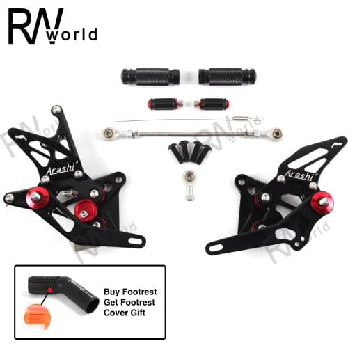 Rearsets Footrest Footpegs For Suzuki Hayabusa GSXR1300 2008-2019 Motorcycle CNC Adjustable Foot Pegs Rear GSXR 1300 GSX-R1300