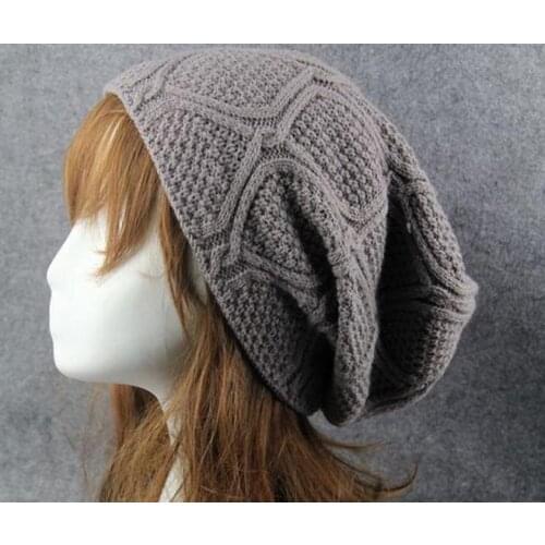 120pcs/lot unisex winter warm knitted geometric beanies/hat